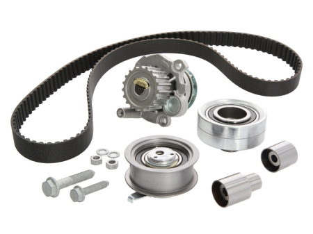 Distributie - Set distributie potrivit AUDI A3; SEAT CORDOBA, CORDOBA VARIO, CORDOBA VARIO/KOMBI, IBIZA II, IBIZA III, INCA, LEON, TOLEDO II 1.9D 1995-2010 (curea + intinzator + pompa apa)