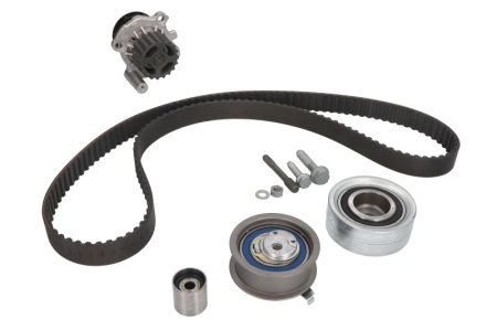 Distributie - Set distributie potrivit AUDI A3; SEAT CORDOBA, CORDOBA VARIO, IBIZA II, IBIZA III, LEON, TOLEDO II; SKODA FABIA I, OCTAVIA I 1.6D/1.9D dupa 1996 (curea + intinzator + pompa apa)