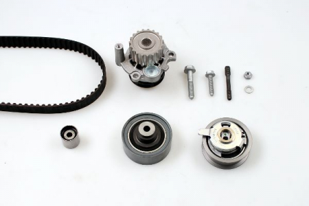 Distributie - Set distributie (curea + intinzator + Pompa apa) potrivit AUDI A3; SEAT CORDOBA, CORDOBA VARIO, IBIZA II, IBIZA III, LEON, TOLEDO II; SKODA FABIA I, OCTAVIA I 1.9D 09.96-03.10