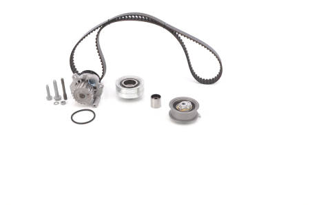 Set distributie potrivit AUDI A3; SEAT CORDOBA, CORDOBA VARIO, IBIZA II, IBIZA III, LEON, TOLEDO II; SKODA FABIA I, OCTAVIA I 1.9D 1996-2010 (curea + intinzator + pompa apa) [1]