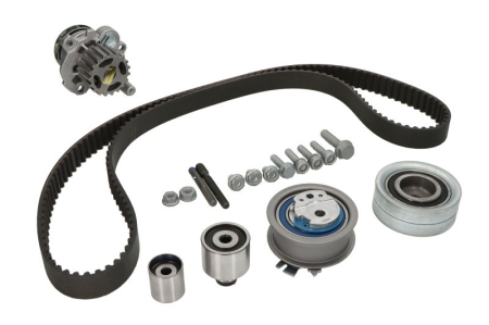 Distributie - Set distributie potrivit AUDI A3; SKODA OCTAVIA II 2.0D 2003-2013 (curea + intinzator + pompa apa)