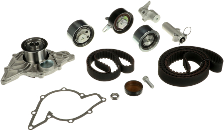 Set distributie potrivit AUDI A4 B5, A4 B6, A4 B7, A6 C5, A8 D2, ALLROAD C5; SKODA SUPERB I; VW PASSAT B5, PASSAT B5.5 2.5D 1997-2008 (curea + intinzator + pompa apa) [1]