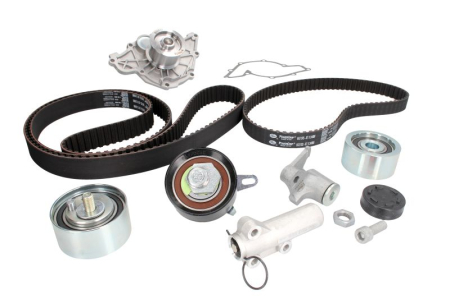 Distributie - Set distributie potrivit AUDI A4 B5, A4 B6, A4 B7, A6 C5, A8 D2, ALLROAD C5; SKODA SUPERB I; VW PASSAT B5, PASSAT B5.5 2.5D 1997-2008 (curea + intinzator + pompa apa)