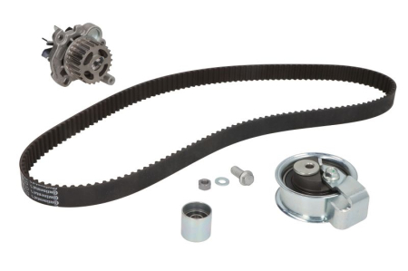 Distributie - Set distributie potrivit AUDI A4 B5, A4 B6, A4 B7, A6 C5; SEAT EXEO, EXEO ST; SKODA SUPERB I; VW PASSAT B5.5 1.8 1995-2010 (curea + intinzator + pompa apa)