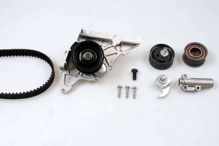 Distributie - Set distributie potrivit AUDI A4 B5, A4 B6, A6 C4, A6 C5, A8 D2; SKODA SUPERB I; VW PASSAT B5, PASSAT B5.5 2.4/2.7/2.8 1994-2008 (curea + intinzator + pompa apa)