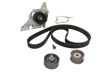 Distributie - Set distributie potrivit AUDI A4 B5, A4 B6, A6 C4, A6 C5, A8 D2; SKODA SUPERB I; VW PASSAT B5, PASSAT B5.5 2.4/2.7/2.8 1994-2008 (curea + intinzator + pompa apa)