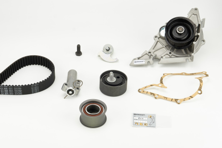 Set distributie potrivit AUDI A4 B5, A4 B6, A6 C4, A6 C5, A8 D2; SKODA SUPERB I; VW PASSAT B5, PASSAT B5.5 2.4/2.7/2.8 1994-2008 (curea + intinzator + pompa apa) [1]