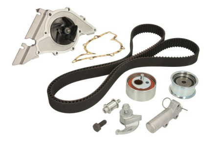 Distributie - Set distributie potrivit AUDI A4 B5, A4 B6, A6 C4, A6 C5, A8 D2; SKODA SUPERB I; VW PASSAT B5, PASSAT B5.5 2.4/2.7/2.8 1994-2008 (curea + intinzator + pompa apa)