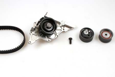 Distributie - Set distributie potrivit AUDI A4 B5, A4 B6, A6 C4, A6 C5, A8 D2; SKODA SUPERB I; VW PASSAT B5, PASSAT B5.5 2.4-2.8 1994-2008 (curea + intinzator + pompa apa)
