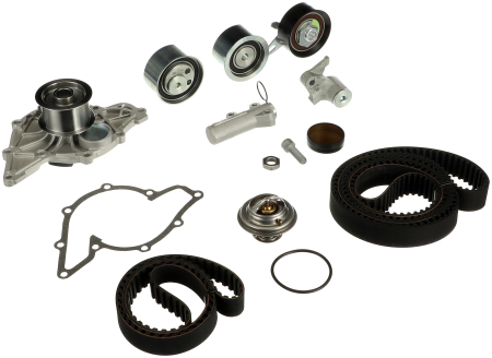 Set distributie potrivit AUDI A4 B6, A4 B7, A6 C5, A8 D2, ALLROAD C5; SKODA SUPERB I; VW PASSAT B5.5 2.5D 2000-2008 (curea + intinzator + pompa apa) [1]