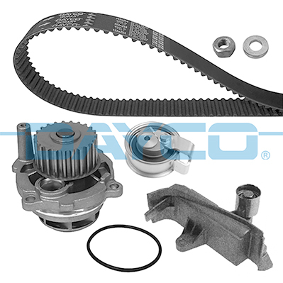 Distributie - Set distributie potrivit AUDI A4 B6, A4 B7, A6 C5; VW PASSAT B5.5 2.0 2000-2008 (curea + intinzator + pompa apa)