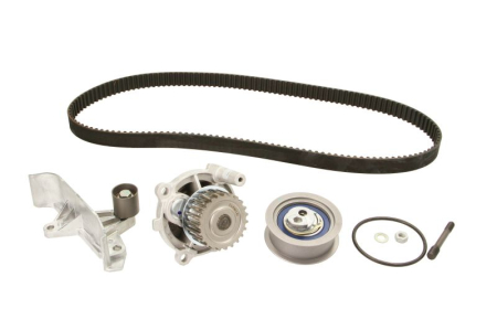 Distributie - Set distributie potrivit AUDI A4 B6, A4 B7, A6 C5; VW PASSAT B5.5 2.0 2000-2008 (curea + intinzator + pompa apa)