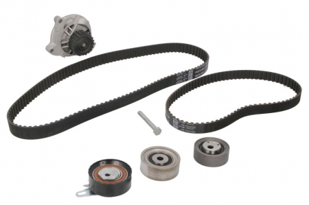 Piese Auto - Set distributie (curea + intinzator + Pompa apa) potrivit AUDI A6 C4 2.5D 06.94-12.97