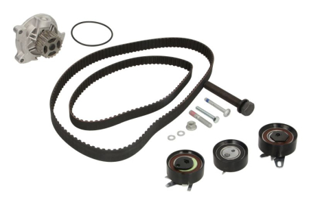 Distributie - Set distributie potrivit AUDI A6 C4; VW LT 28-35 II, LT 28-46 II, TRANSPORTER T4 2.4D/2.5D 1990-2006 (curea + intinzator + pompa apa)