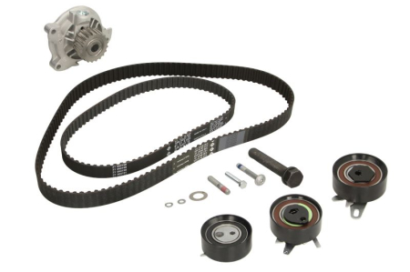 Distributie - Set distributie potrivit AUDI A6 C4; VW LT 28-35 II, LT 28-46 II, TRANSPORTER T4 2.4D/2.5D 1990-2006 (curea + intinzator + pompa apa)