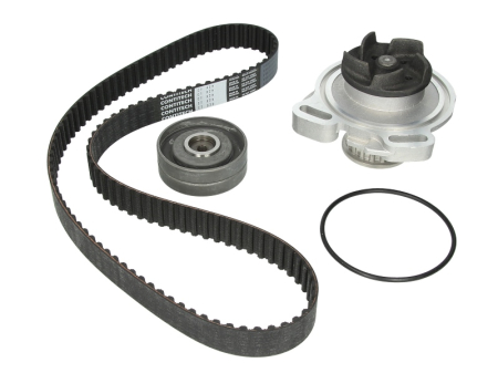 Distributie - Set distributie potrivit AUDI A6 C4; VW LT 28-46 II, TRANSPORTER T4 2.4D/2.5/2.5D 1990-2006 (curea + intinzator + pompa apa)