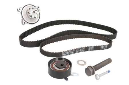 Distributie - Set distributie potrivit AUDI A6 C4; VW LT 28-46 II, TRANSPORTER T4 2.4D/2.5D 1990-2003 (curea + intinzator + pompa apa)
