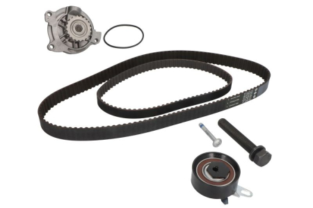Distributie - Set distributie potrivit AUDI A6 C4; VW LT 28-46 II, TRANSPORTER T4 2.4D/2.5D 1990-2006 (curea + intinzator + pompa apa)