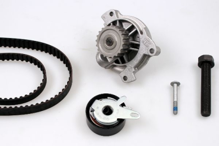 Distributie - Set distributie potrivit AUDI A6 C4; VW LT 28-46 II, TRANSPORTER T4 2.4D/2.5D 1990-2006 (curea + intinzator + pompa apa)