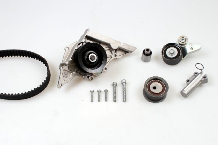 Distributie - Set distributie potrivit AUDI A6 C5, A8 D2; VW PHAETON, TOUAREG 3.7/4.2 1998-2016 (curea + intinzator + pompa apa)