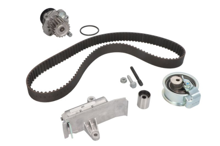 Distributie - Set distributie potrivit AUDI A6 C5; FORD GALAXY I; SEAT ALHAMBRA; VW BORA, BORA I, GOLF IV, PASSAT B5, SHARAN 1.9D 1995-2010 (curea + intinzator + pompa apa)