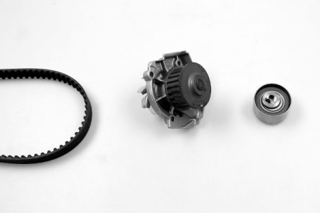 Set distributie potrivit AUDI A6 C7; FIAT 500, 500 C, 500L, DOBLO, DOBLO/MINIVAN, FIORINO, FIORINO/MINIVAN, GRANDE PUNTO, IDEA, LINEA 1.0H-3.0D dupa 1993 (curea + intinzator + pompa apa) [1]