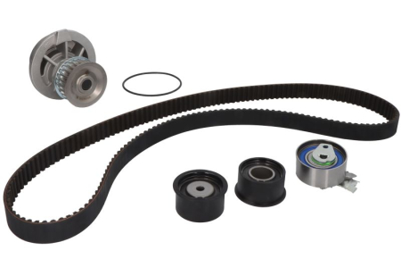 Distributie - Set distributie potrivit CHEVROLET ASTRA, EPICA, EVANDA, LACETTI, NUBIRA, REZZO, ZAFIRA; DAEWOO EVANDA, LEGANZA, NUBIRA, PRINCE 1.8/1.8LPG/2.0 dupa 1992 (curea + intinzator + pompa apa)