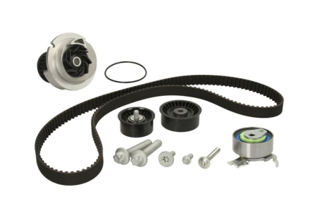 Distributie - Set distributie potrivit CHEVROLET ASTRA; OPEL ASTRA G, ASTRA H, ASTRA H GTC, CORSA C, MERIVA A, SIGNUM, TIGRA, VECTRA B, VECTRA C 1.6/1.8 1995-2010 (curea + intinzator + pompa apa)