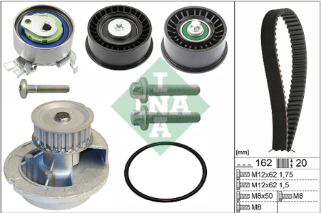 Set distributie potrivit CHEVROLET ASTRA, VIVA; OPEL ASTRA G, ASTRA H, ASTRA H GTC, CORSA C, MERIVA A, SIGNUM, TIGRA, VECTRA B 1.6/1.8 1995-2015 (curea + intinzator + pompa apa) [1]