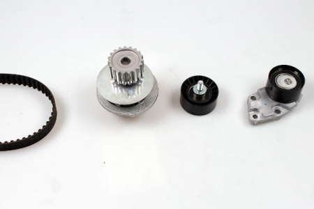 Piese Auto - Set distributie (curea + intinzator + Pompa apa) potrivit CHEVROLET AVEO / KALOS; DAEWOO ESPERO, LANOS, NEXIA, NUBIRA 1.5/1.6 10.93-