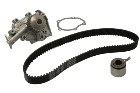 Distributie - Set distributie potrivit CHEVROLET AVEO / KALOS, MATIZ, SPARK; DAEWOO KALOS, MATIZ 1.0-1.2LPG dupa 2003 (curea + intinzator + pompa apa)
