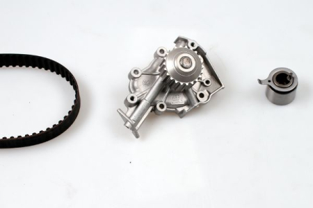 Distributie - Set distributie potrivit CHEVROLET AVEO / KALOS, MATIZ, SPARK; DAEWOO KALOS, MATIZ 1.0-1.2LPG dupa 2003 (curea + intinzator + pompa apa)