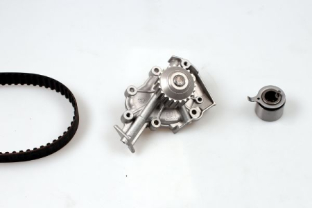 Distributie - Set distributie potrivit CHEVROLET AVEO / KALOS, MATIZ, SPARK; DAEWOO LABO, MATIZ, TICO 0.8/0.8LPG/1.2 dupa 1995 (curea + intinzator + pompa apa)