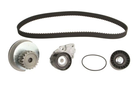 Distributie - Set distributie potrivit CHEVROLET AVEO / KALOS, REZZO; DAEWOO ESPERO, LANOS, NEXIA, NUBIRA; FSO LANOS 1.5/1.6 dupa 1993 (curea + intinzator + pompa apa)
