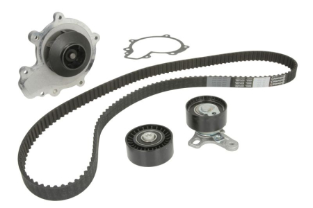 Distributie - Set distributie potrivit CHEVROLET CAPTIVA, CRUZE, EPICA, LACETTI, NUBIRA; OPEL ANTARA A 2.0D dupa 2005 (curea + intinzator + pompa apa)