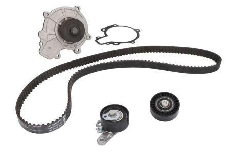 Distributie - Set distributie potrivit CHEVROLET CAPTIVA, CRUZE, EPICA, LACETTI, NUBIRA; OPEL ANTARA A 2.0D dupa 2005 (curea + intinzator + pompa apa)