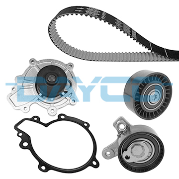 Set distributie potrivit CHEVROLET CAPTIVA, CRUZE, EPICA, LACETTI, NUBIRA; OPEL ANTARA A 2.0D dupa 2005 (curea + intinzator + pompa apa) [1]