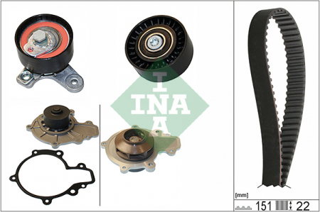 Set distributie (curea + intinzator + Pompa apa) potrivit CHEVROLET CAPTIVA, CRUZE, EPICA, LACETTI, NUBIRA; OPEL ANTARA A 2.0D 01.05- [2]