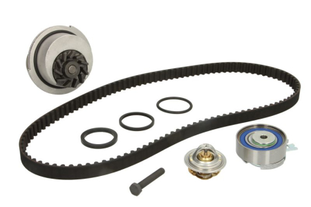 Distributie - Set distributie potrivit CHEVROLET CORSA; DAEWOO 1.5I, CIELO, CIELO LOAD RUNNER, NEXIA; OPEL ASTRA F, ASTRA F CLASSIC, ASTRA F/KOMBI 1.2-2.0 1986-2005 (curea + intinzator + pompa apa)