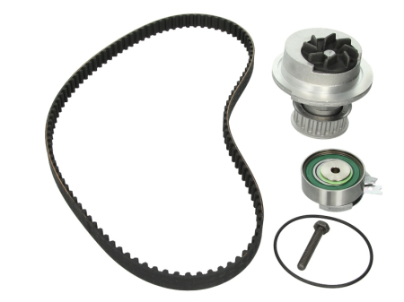 Distributie - Set distributie potrivit CHEVROLET CORSA; OPEL ASTRA F, ASTRA F CLASSIC, ASTRA F/KOMBI, ASTRA G, ASTRA G/KOMBI, COMBO/MINIVAN, CORSA A 1.2-2.0 1979-2005 (curea + intinzator + pompa apa)