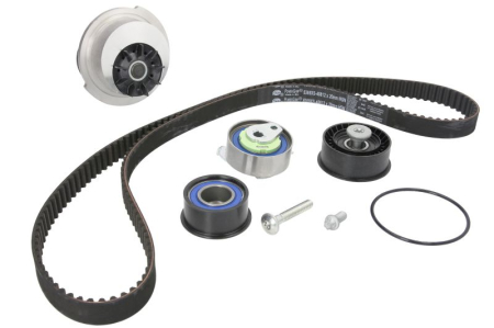 Distributie - Set distributie potrivit CHEVROLET CORSA, TIGRA; OPEL ASTRA F, ASTRA F CLASSIC, ASTRA F/KOMBI, CORSA B, TIGRA, VECTRA B 1.4/1.6 1993-2005 (curea + intinzator + pompa apa)