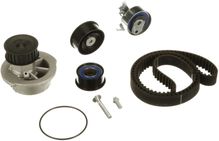 Set distributie potrivit CHEVROLET CORSA, TIGRA; OPEL ASTRA F, ASTRA F CLASSIC, ASTRA F/KOMBI, CORSA B, TIGRA, VECTRA B 1.4/1.6 1993-2005 (curea + intinzator + pompa apa) [1]