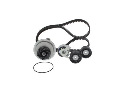 Set distributie potrivit CHEVROLET EPICA, EVANDA, LACETTI, REZZO; DAEWOO EVANDA, LACETTI, LEGANZA, NUBIRA, TACUMA / REZZO 1.8/1.8LPG/2.0 dupa 1992 (curea + intinzator + pompa apa) [1]