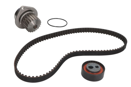 Distributie - Set distributie potrivit CITROEN AX, BX, C15, C15/MINIVAN, SAXO, XSARA, XSARA PICASSO; PEUGEOT 106 I, 106 II, 205 I, 205 II, 206, 306 1.4-1.8 1982-2015 (curea + intinzator + pompa apa)