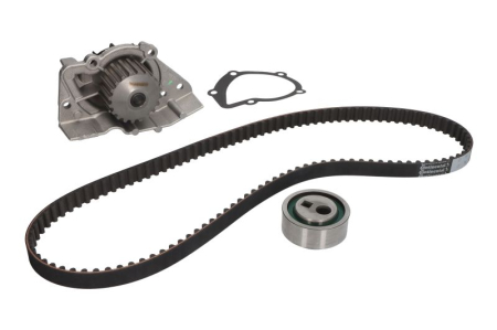 Distributie - Set distributie potrivit CITROEN BERLINGO, BERLINGO/MINIVAN, BX, EVASION, XANTIA, XSARA, ZX; FIAT ULYSSE; PEUGEOT 205 I, 205 II 1.6/1.8/1.9 1982-2004 (curea + intinzator + pompa apa)