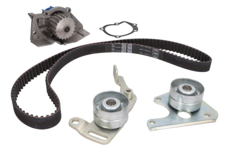 Distributie - Set distributie potrivit CITROEN BERLINGO, BERLINGO/MINIVAN, C15, C15/MINIVAN, EVASION, JUMPER I, JUMPY I, XANTIA, ZX, ZX/HATCHBACK 1.1-1.9D 1986-2007 (curea + intinzator + pompa apa)