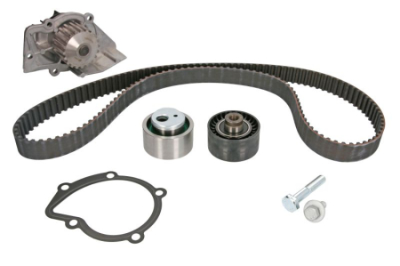 Distributie - Set distributie potrivit CITROEN BERLINGO, BERLINGO/MINIVAN, C15, C15/MINIVAN, JUMPY I, XSARA, XSARA/HATCHBACK, XSARA/KOMBI 1.9D/2.0D 1996-2015 (curea + intinzator + pompa apa)