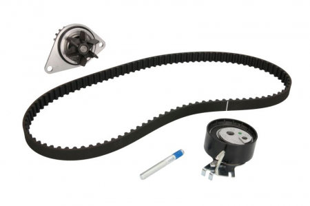 Piese Auto - Set distributie (curea + intinzator + Pompa apa) potrivit CITROEN BERLINGO, BERLINGO/MINIVAN, C2, C2 ENTERPRISE, C3 I, C3 II, SAXO; PEUGEOT 106 II, 206, 206+, PARTNER 1.1 05.96-06.13