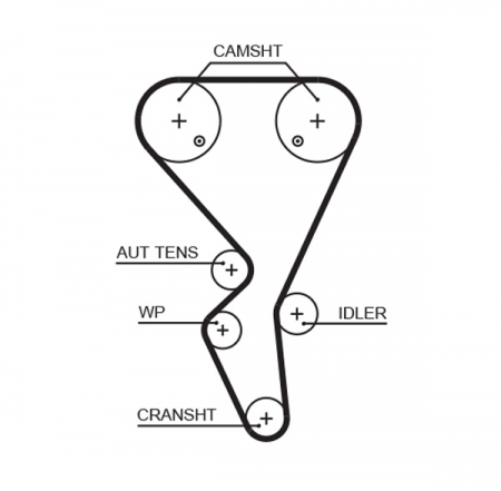 Set distributie (curea + intinzator + Pompa apa) potrivit CITROEN BERLINGO, BERLINGO/MINIVAN, C3 I, XSARA; PEUGEOT 206, 307, PARTNER, PARTNER ORIGIN 1.6/1.6ALK/1.6LPG 07.00- [3]