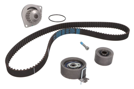 Distributie - Set distributie potrivit CITROEN BERLINGO, BERLINGO/MINIVAN, C3 I, XSARA; PEUGEOT 206, 307, PARTNER, PARTNER ORIGIN 1.6/1.6LPG dupa 2000 (curea + intinzator + pompa apa)